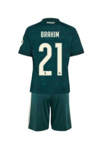 Real Madrid Brahim Diaz #21 Jalkapallovaatteet Lasten Vieraspeliasu 2026-27 Lyhythihainen (+ Lyhyet housut)